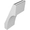 Ekena Millwork 5 1/2-in. W x 6-in. D x 14-in. H Westlake Architectural Grade PVC Knee Brace BRCP055X06X14WTL - alternate 6